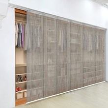 Load image into Gallery viewer, Gabardine 6-Panel Single Rail Panel Track 70&quot;-130&quot;W, Panel width 23.5&quot; - 40% LIGHT-FILTERING
