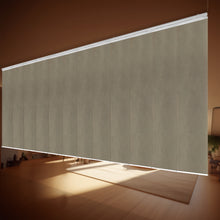 Load image into Gallery viewer, Cornsilk 12-Panel Panel Track 140&quot;-260&quot;W x 91.4&quot;H, Panel width 23.5&quot; - 80% LIGHT-FILTERING
