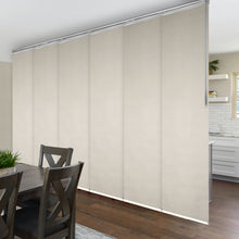 Load image into Gallery viewer, Pearl 6-Panel Single Rail Panel Track 70&quot;-130&quot;W, Panel width 23.5&quot; - 100% BLACKOUT
