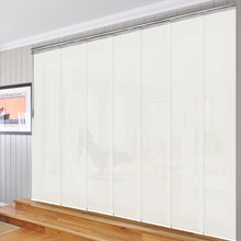 Load image into Gallery viewer, Pewter Mesh 7-Panel Single Rail Panel Track 110&quot;-153&quot;W, Panel width 23.5&quot; - 60% LIGHT-FILTERING
