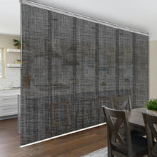 Load image into Gallery viewer, Tweed 6-Panel Single Rail Panel Track 70&quot;-130&quot;W, Panel width 23.5&quot; - 40% LIGHT-FILTERING
