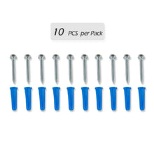 Load image into Gallery viewer, 1-3/8&quot; Hex Head Screw with Anchors (Set of 10)
