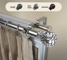 Load image into Gallery viewer, Rosy 1&quot; Double Curtain Rod
