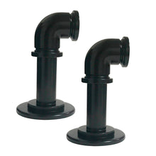 Load image into Gallery viewer, Industrial Pipe End Brackets for 1&quot; Rod (Pair)
