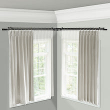 Load image into Gallery viewer, Threaded Double Corner Curtain Rod
