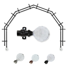 Load image into Gallery viewer, Faceted 13/16&quot; 6-Sided Double Bay Curtain Rod
