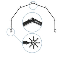 Load image into Gallery viewer, Sun 13/16&quot; 6-Sided Bay Curtain Rod

