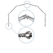 Load image into Gallery viewer, Alma 13/16&quot; 6-Sided Bay Curtain Rod
