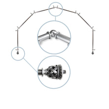 Load image into Gallery viewer, Arielle 13/16&quot; 6-Sided Bay Curtain Rod
