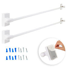 Load image into Gallery viewer, Self-adhesive or Wall Mounted Rod 17-30 inch (Set of 2)
