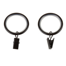 Load image into Gallery viewer, 1-1/4&quot; Noise-Canceling Curtain Rings w/Clip (Set of 10)
