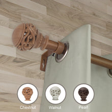 Load image into Gallery viewer, Isabella Faux Wood Curtain Rod
