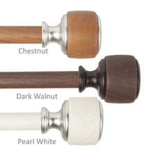 Load image into Gallery viewer, Josephine Faux Wood Curtain Rod
