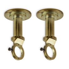 Load image into Gallery viewer, Industrial Pipe Wall/Ceiling Brackets for 1&quot; Rod (Pair)
